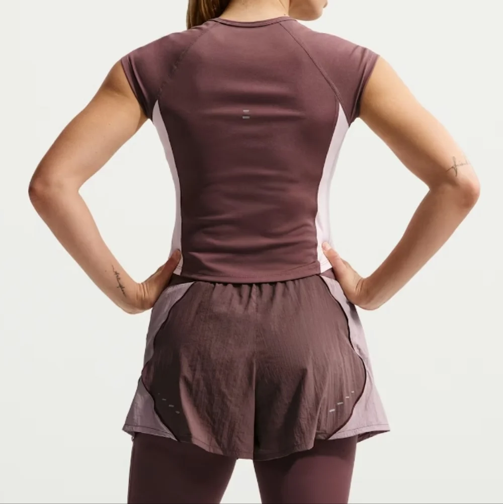 Nike Women's Swift Repel High-waisted Brief Lined Running Shorts sz LRG - Picture 4 of 16